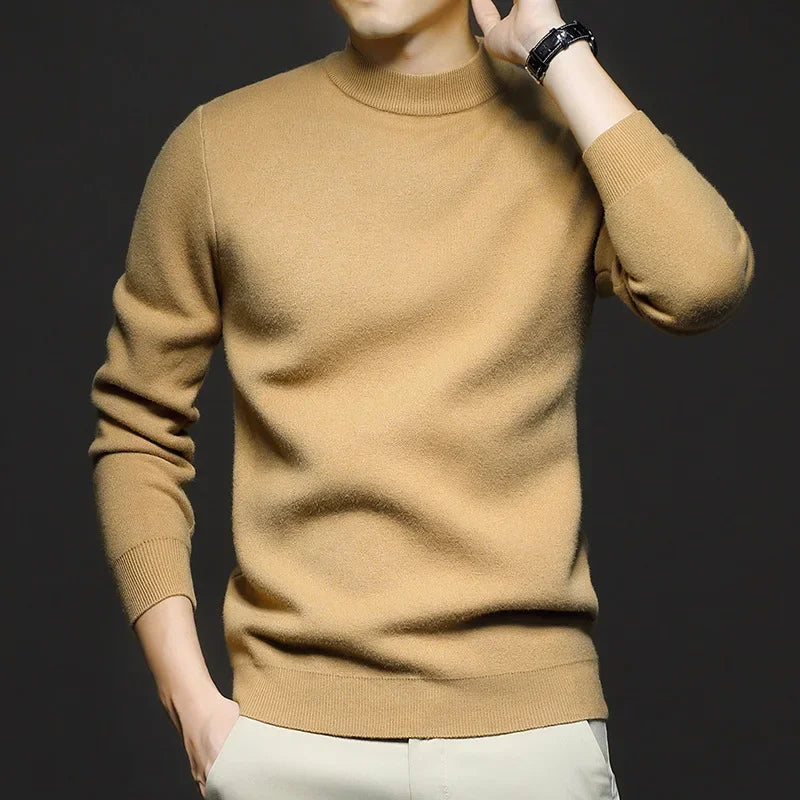 Drune | Klassischer Strickpullover Rundhals Zeitloses und Elegantes Aussehen