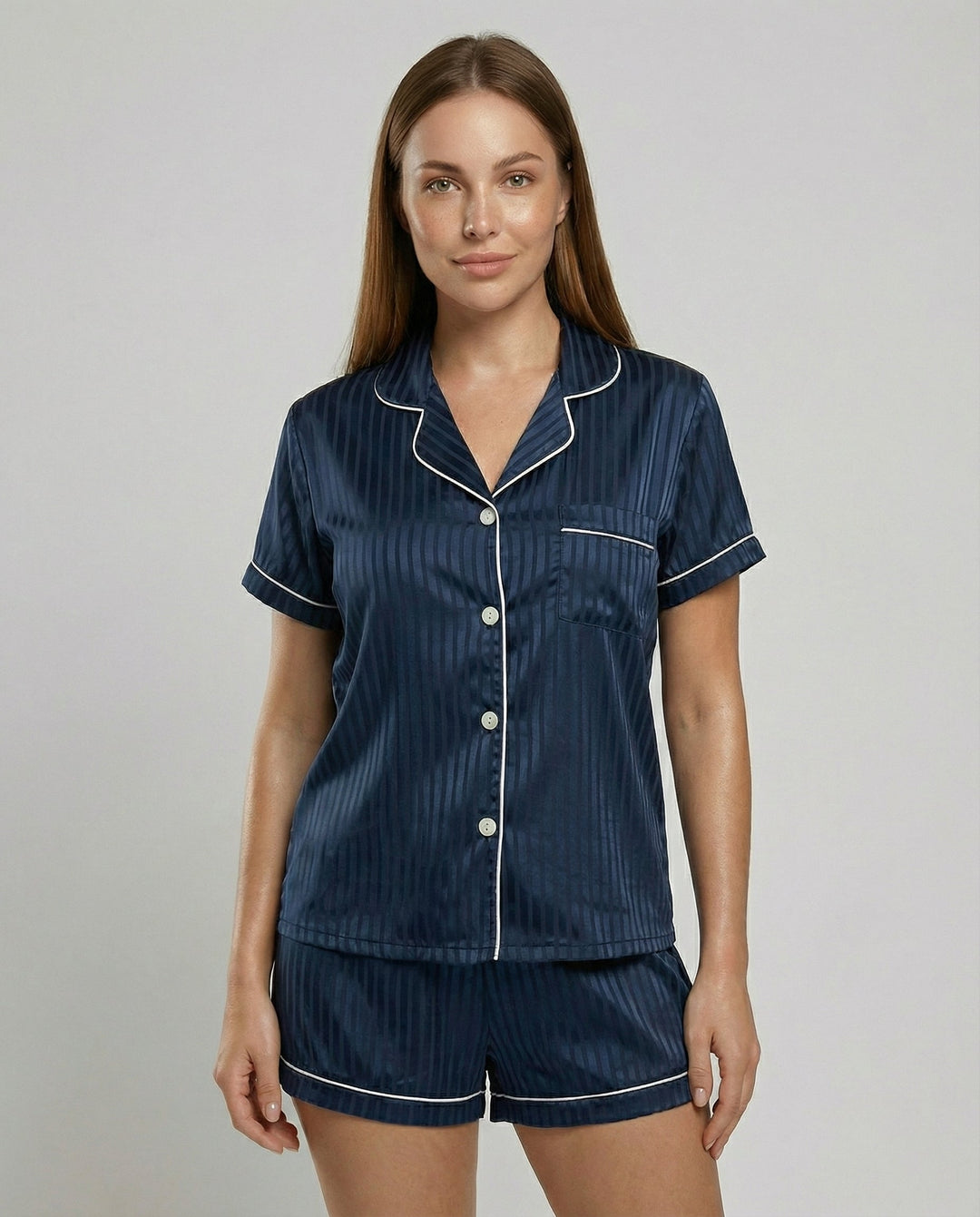 Satin Komfort Pyjama Set Damen | Drune