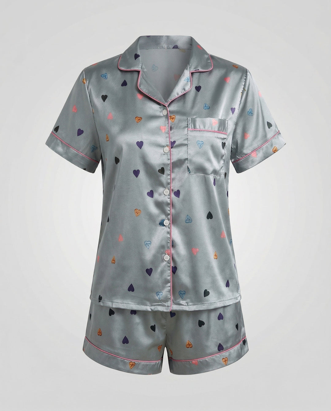 Satin Komfort Pyjama Set Damen | Drune
