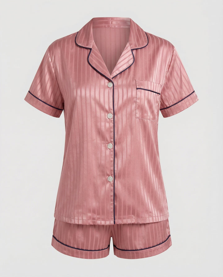 Satin Komfort Pyjama Set Damen | Drune