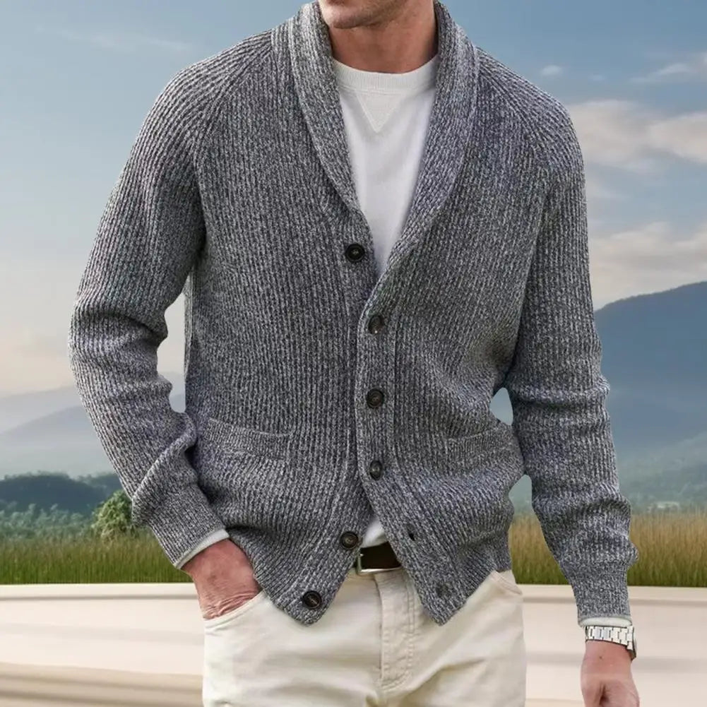 Drune | Strickjacke mit Knöpfen Wollmischung Klassisch und Komfortabel