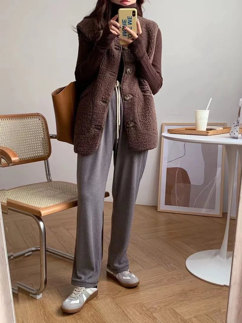 Drune | Wolle ärmellose Jacke für Frauen