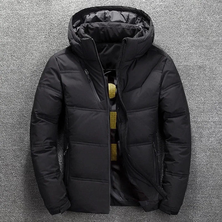 Drune | Daunen-Winterjacke mit Winddichter und Abnehmbarer Kapuze für Männer