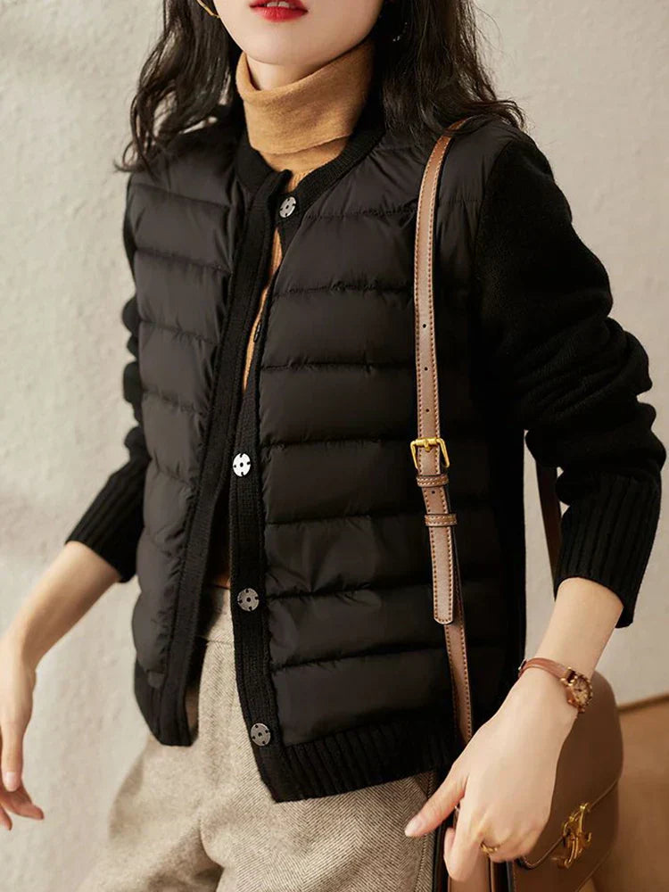 Drune | Pufferjacke Grau Warme Winterjacke