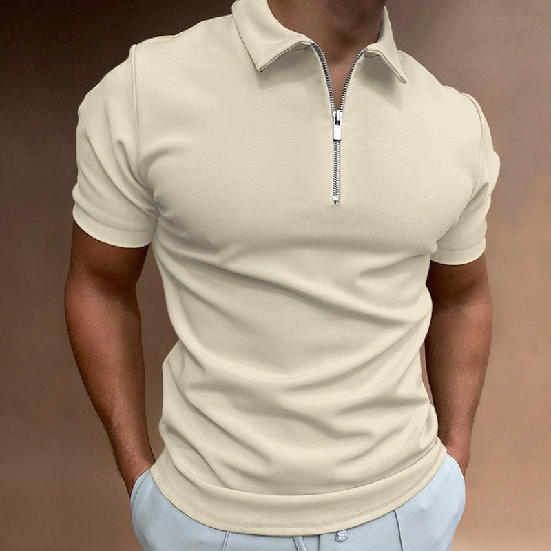 Drune | Zip-Up Polo-Shirt