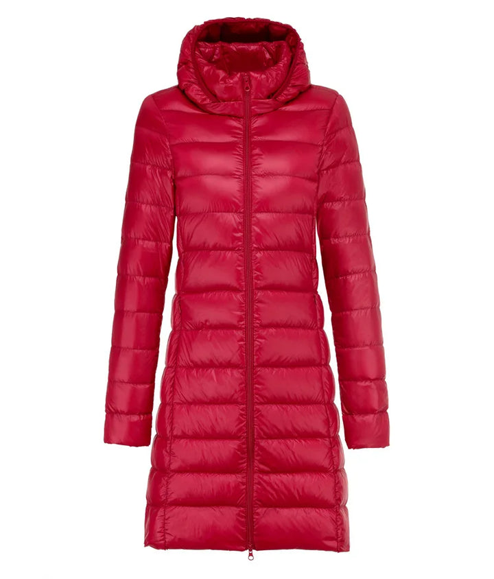 Drune | Lange Daunenjacke