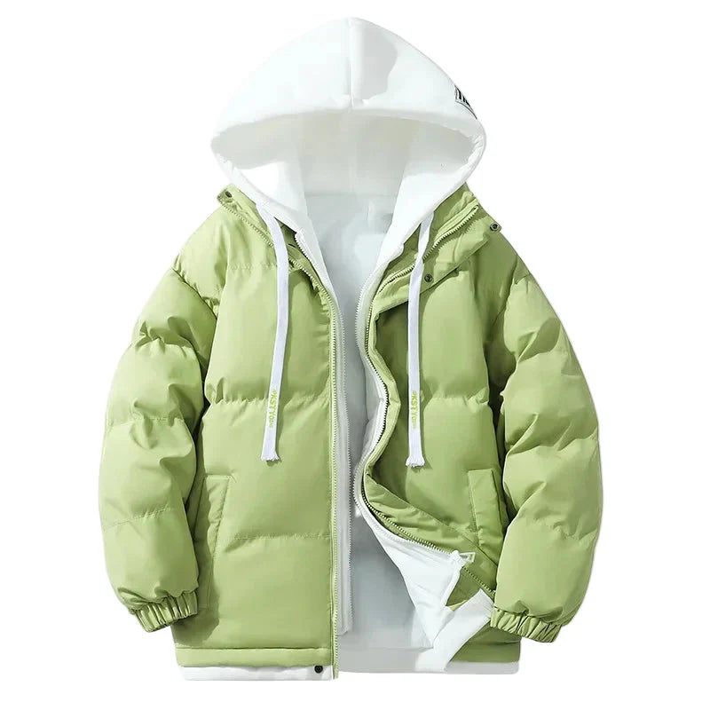 Drune | Winter Daunenjacke mit Kapuze - Modischer Streetwear-Puffer für Alltag & Outdoor