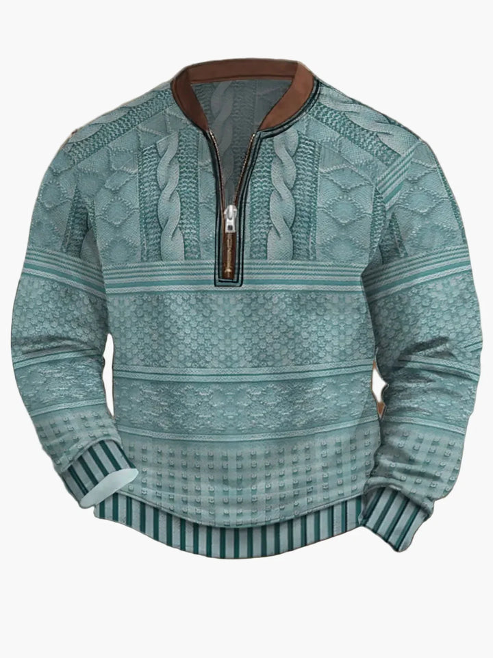 Drune | Strickpullover mit Reißverschluss - Moderner Freizeit-Look für Herbst und Frühling