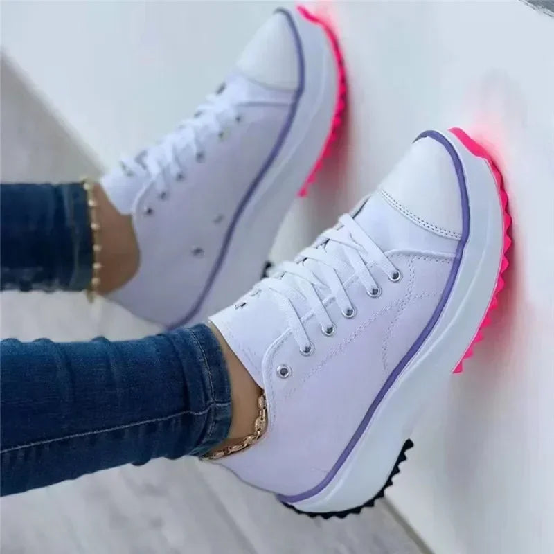 Drune | Canvas Sneakers Lässige Schnürschuhe