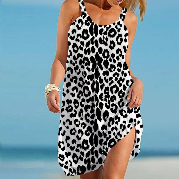 Drune | Kleid Mit Wildem Leopardenmuster