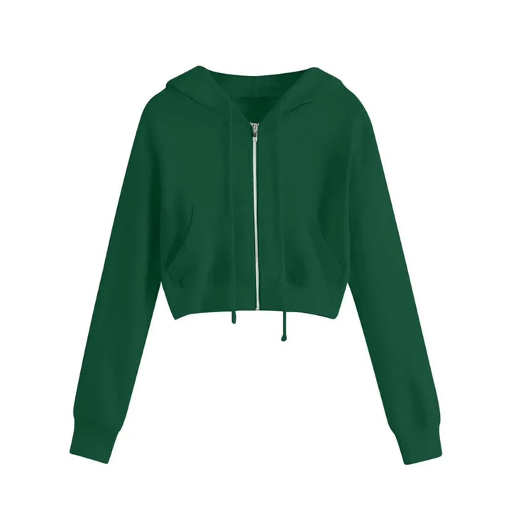 Drune | Kurzes, Warmes und Kuscheliges Winter Kapuzen Sweatshirt