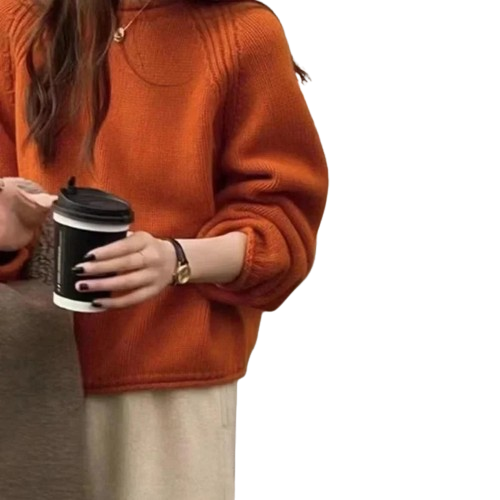 Drune | Pullover im französischen Stil - Lockerer Strickpullover für Alltag & Freizeit