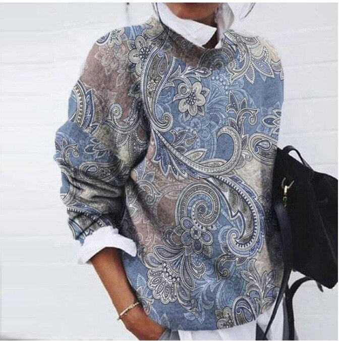 Drune | Modischer Floral Pullover