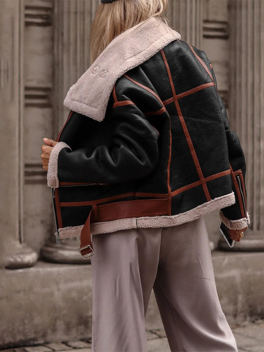 Drune | Kunstlederjacke Mit Edler Optik