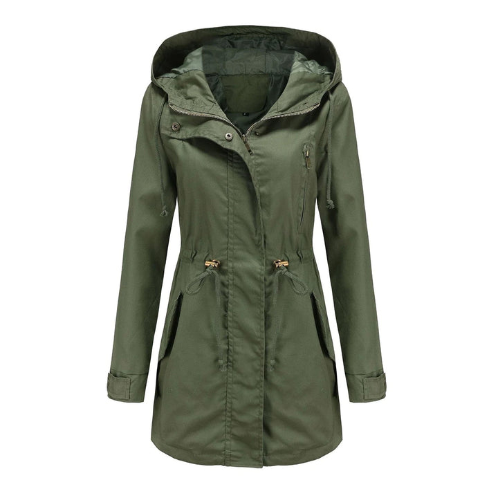 Drune | Damen Elegante Wasserdichte Regenjacke Für Outdoor Aktivitäten