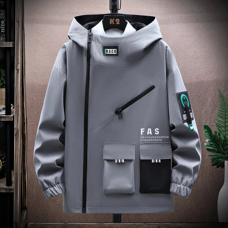 Drune | Kapuzenjacke - Lockere Passform - Wasserabweisend - Mehrere Taschen - Street Style