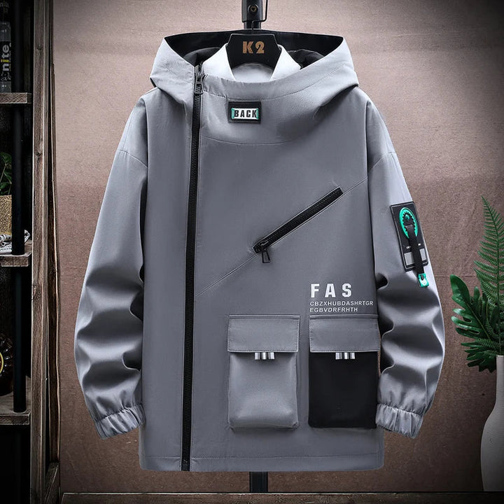 Drune | Kapuzenjacke - Lockere Passform - Wasserabweisend - Mehrere Taschen - Street Style