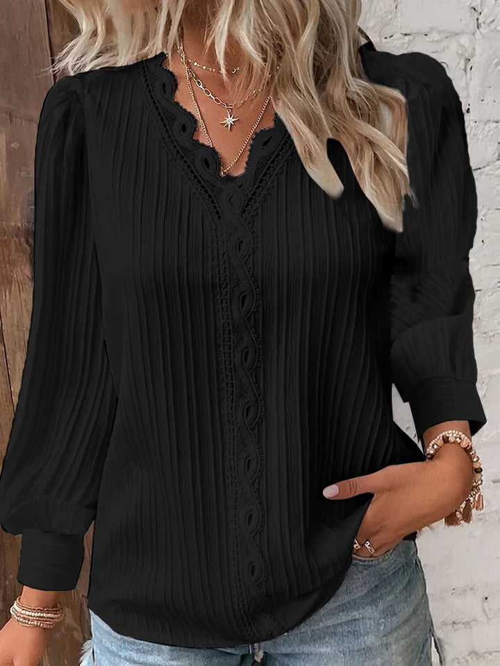 Drune - Elegante Texturbluse