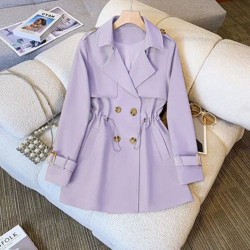 Drune | Eleganter, Mittellanger Trenchcoat Für Damen