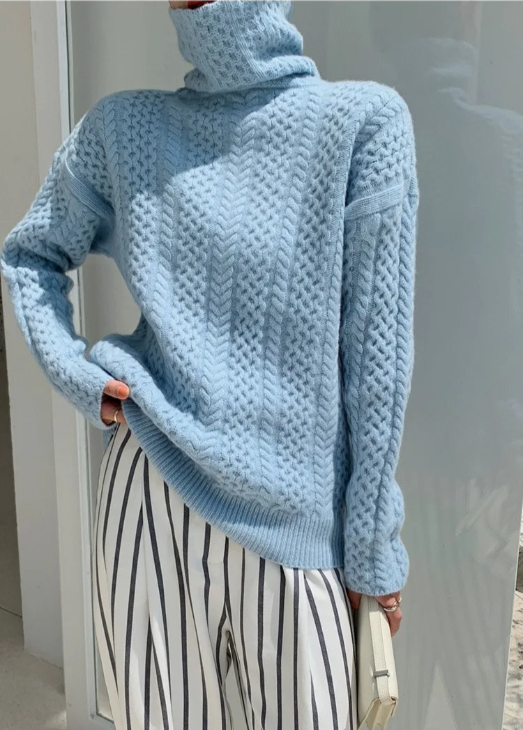 Drune | Chunky Strickpullover mit Rollkragen Weich und Warm Zeitloses Design