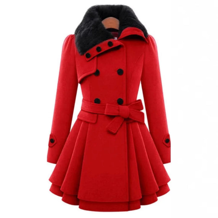 Drune | Damen Slim Fit Trenchcoat Eleganter Übermantel