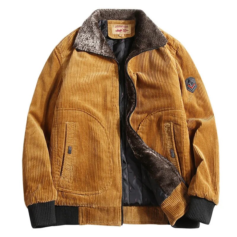 Drune | Herren Cordjacke Winter - Gemütliche Oberbekleidung