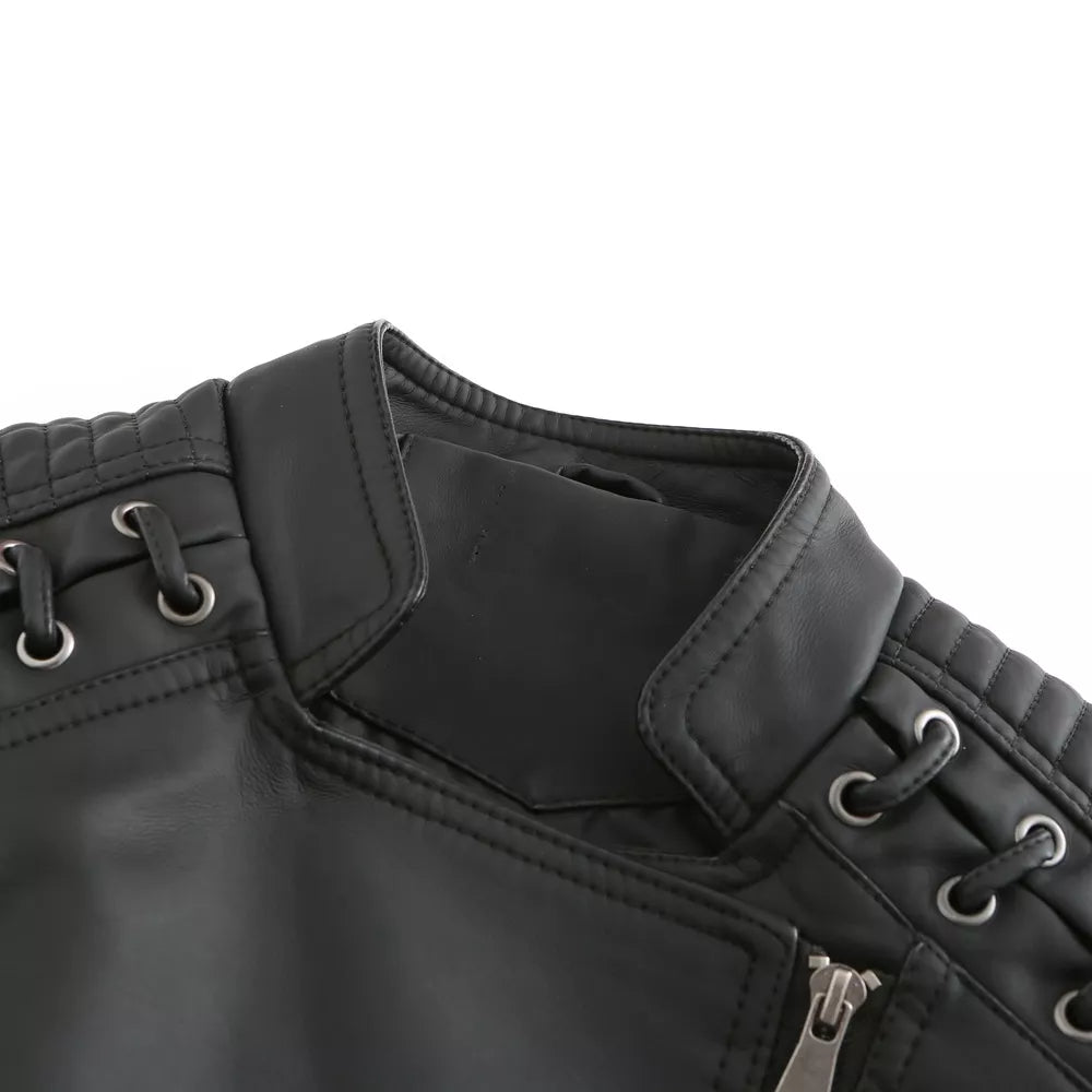 Drune - Glatte Lederjacke