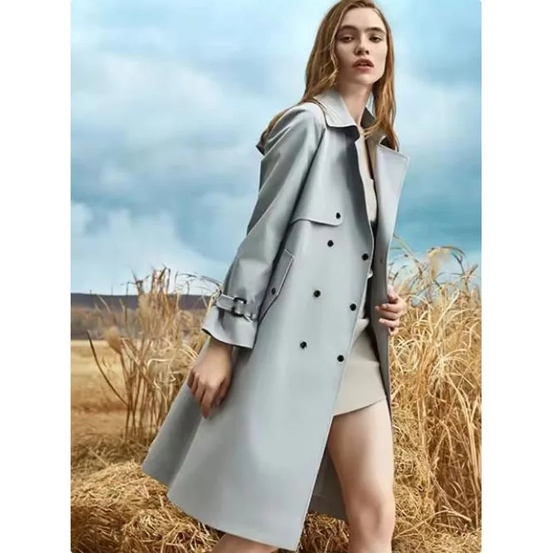 Drune | Winter-Trenchcoat mit Schnürung