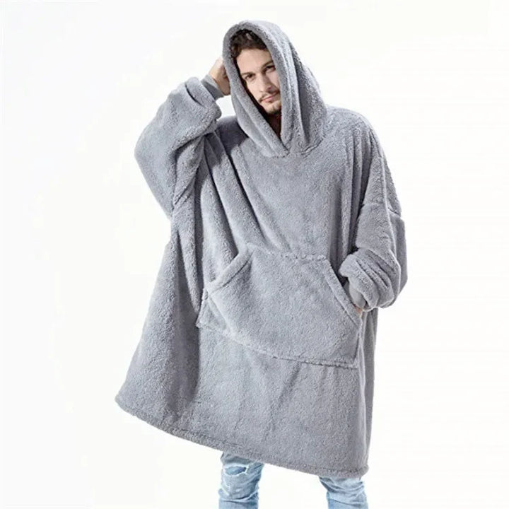 Drune | Übergroßer Flanell-Decken Hoodie für Herren & Damen
