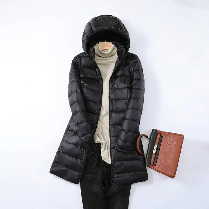 Drune | Pufferjacke - Daunenjacke Leicht Packbar - Abnehmbare Kapuze