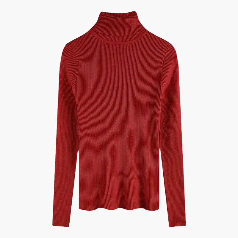 Drune | Rollkragenpullover Gerippt Basic Langarm - Vielseitiger Herbst & Winter Look