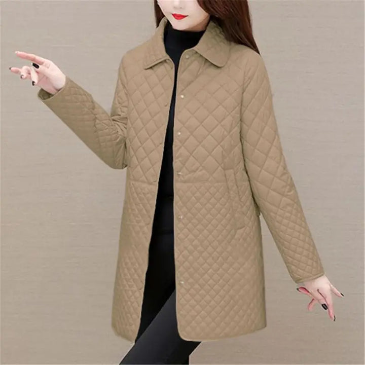 Drune | Damen Steppjacke Mit Karomuster