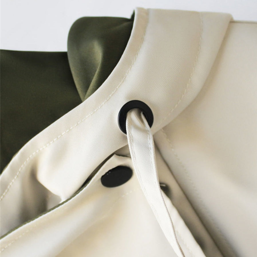 Drune | Eleganter grüner Trenchcoat für Damen in der Übergangssaison