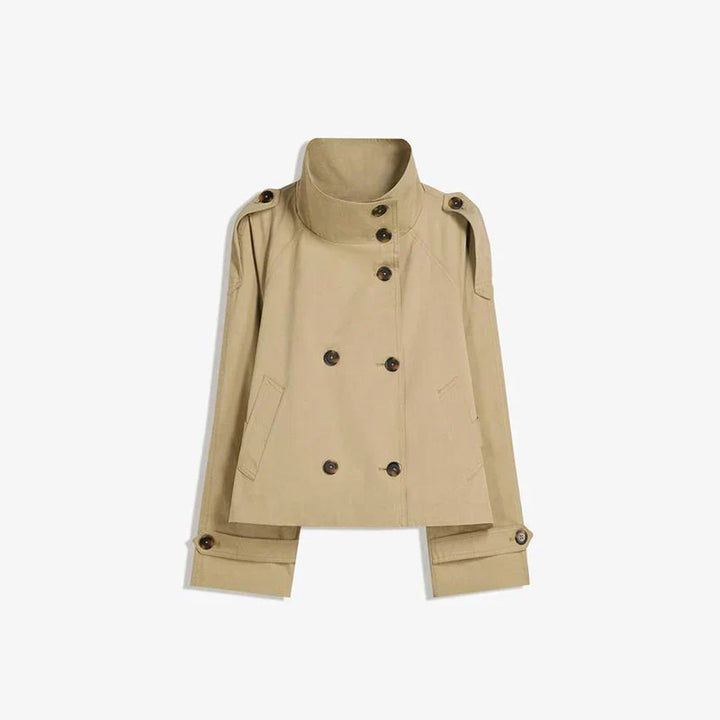 Drune | Trenchcoat Damen Trenchcoat mit Einer Reihe Von Knöpfen und Gürtel
