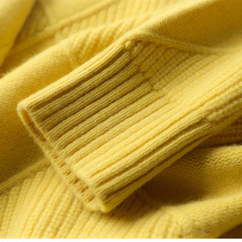 Drune | Strickpullover mit Hohem Hals Wollmischung Elegant und Warm