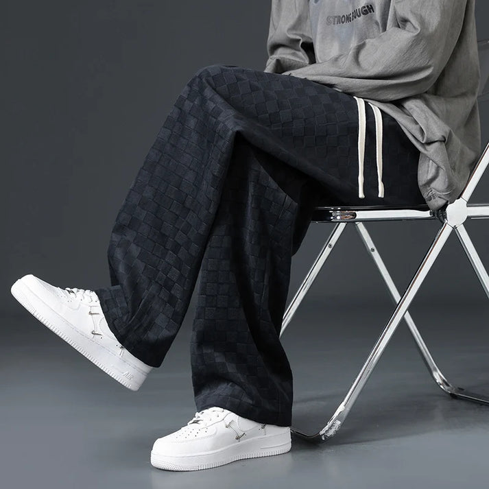 Drune | Stylische Jogginghose Mit Karomuster