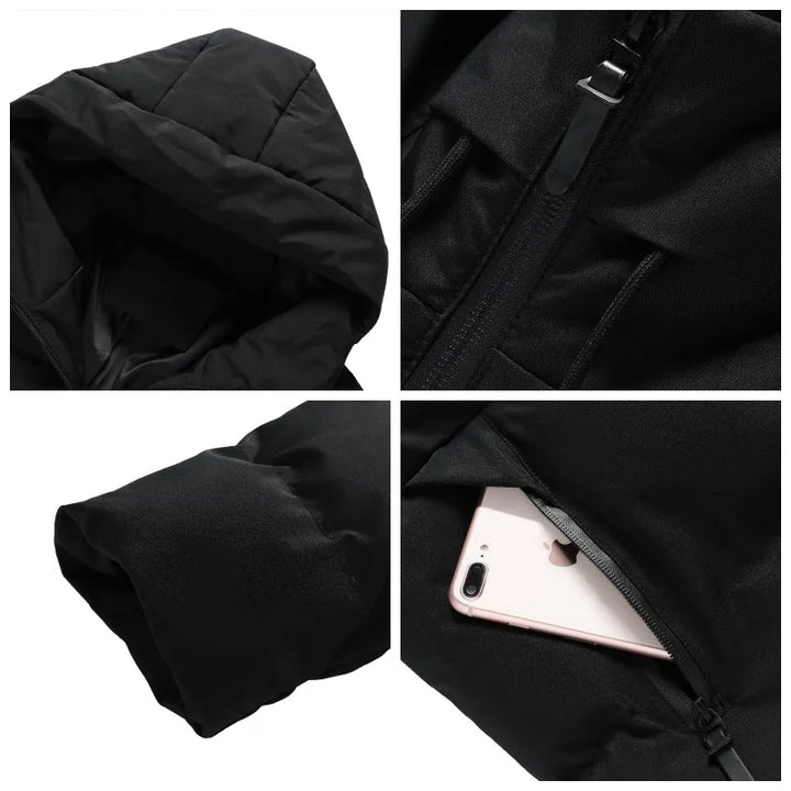 Drune | Gepolsterte Winterjacke mit Kapuze Polyester Warm und Funktional