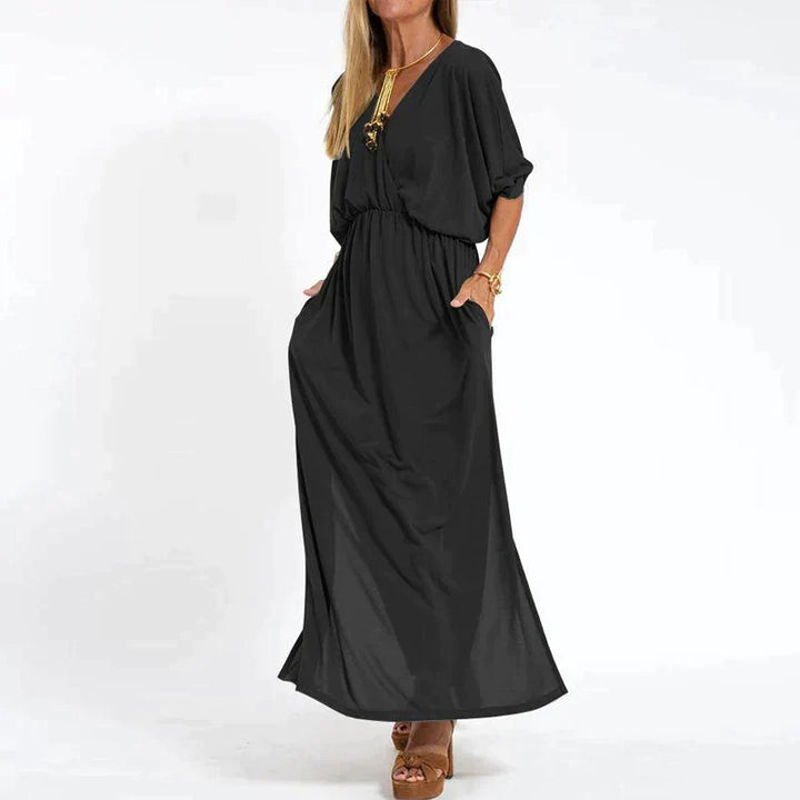 Drune | Elegantes Boho-Maxikleid mit Taillenband