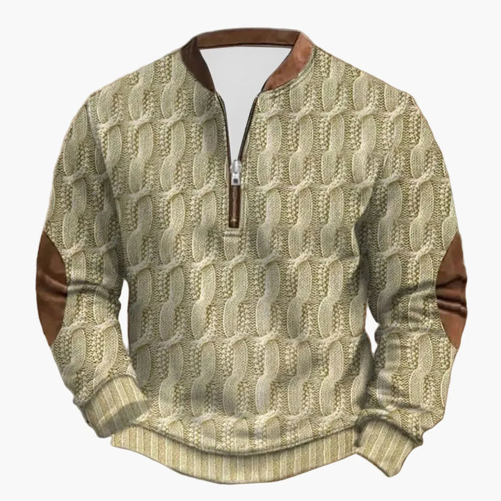 Drune | Outdoor Freizeit Pullover mit Stehkragen und Zipper - Stilvoller Langarm-Sweater für Alltag und Abenteuer