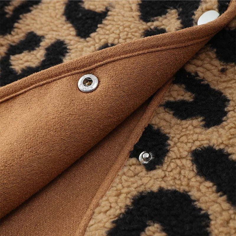 Leoparden Winterjacke