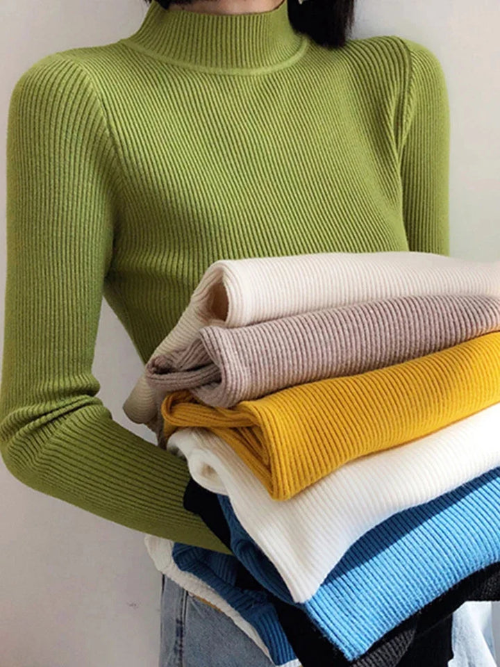 Drune | Pullover - Hoher Kragen & Gerippt