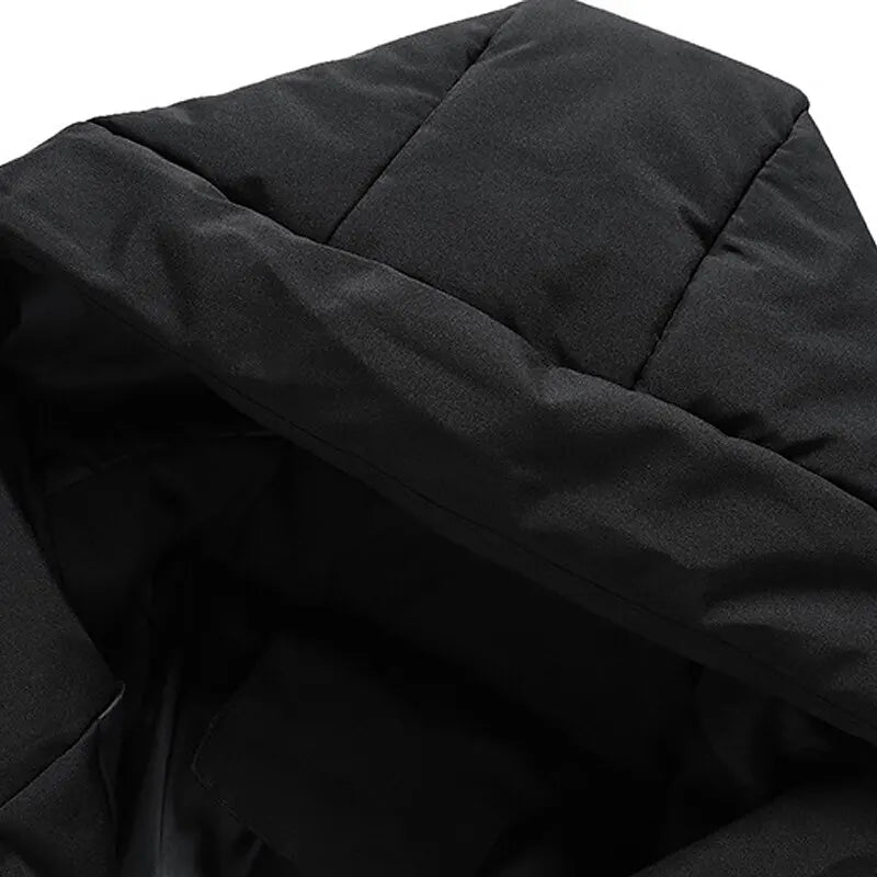 Drune | Kapuzen-Pufferjacke Gequiltete Winter-Pufferjacke