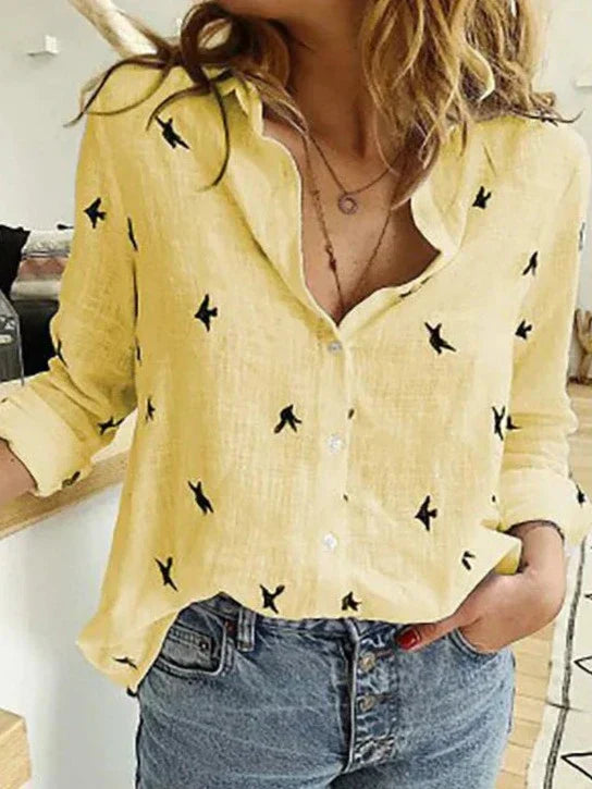 Drune | Elegantes, lässiges Langarmshirt für Damen aus Polyester