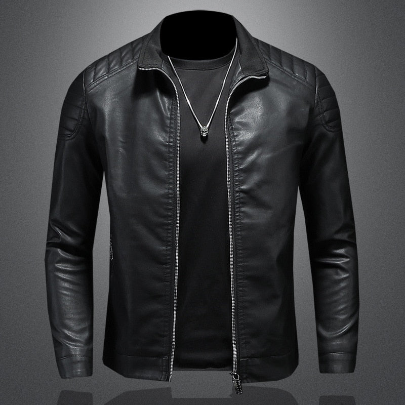 Drune | Herren klassische Lederjacke