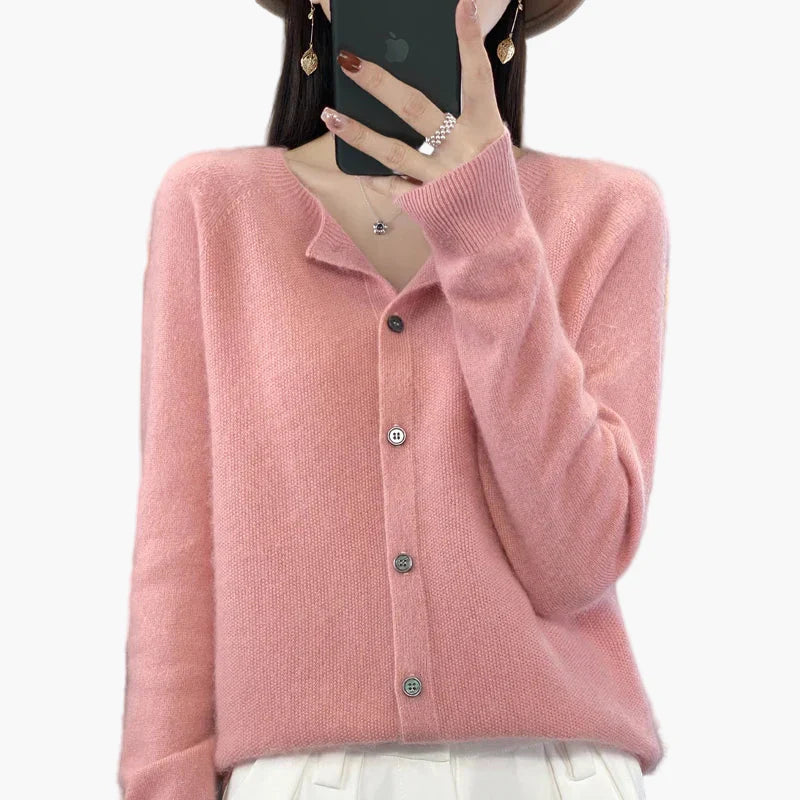 Drune | Klassische Strickjacke Cardigan - Eleganter Alltags-Style für Büro & Freizeit