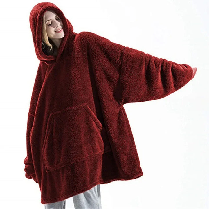 Drune | Übergroßer Flanell-Decken Hoodie für Herren & Damen