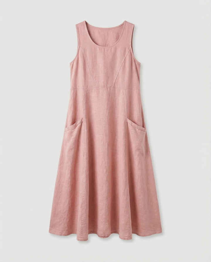 Drune | Vintage Ärmelloses Plus Size Kleid