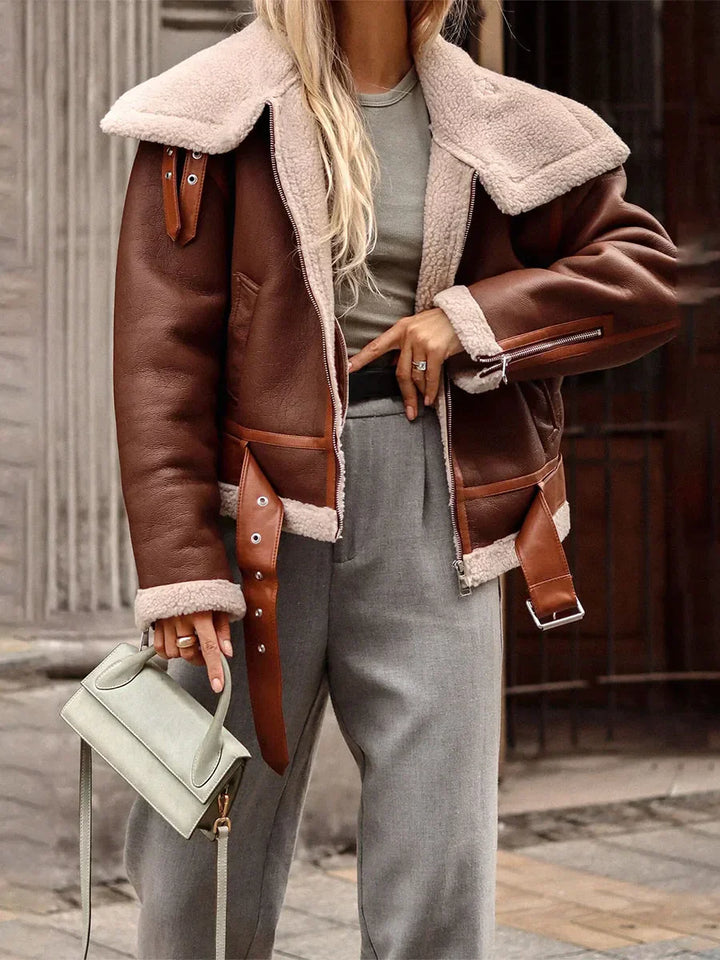 Drune | Kunstlederjacke Mit Edler Optik