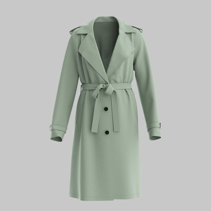 Drune | Klassischer Trenchcoat mit Gürtel