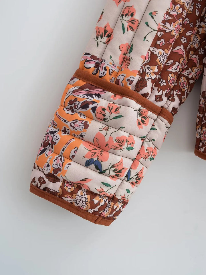 Drune | Wintermantel mit Blumenmuster